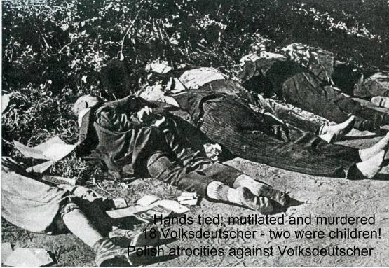 Some of the 50,000 victims of the Bromberg massacre.